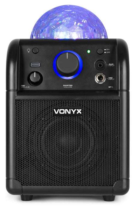 Vonyx SBS50B BT - Bafle Karaoke negro con bola LED - Tempo Shop