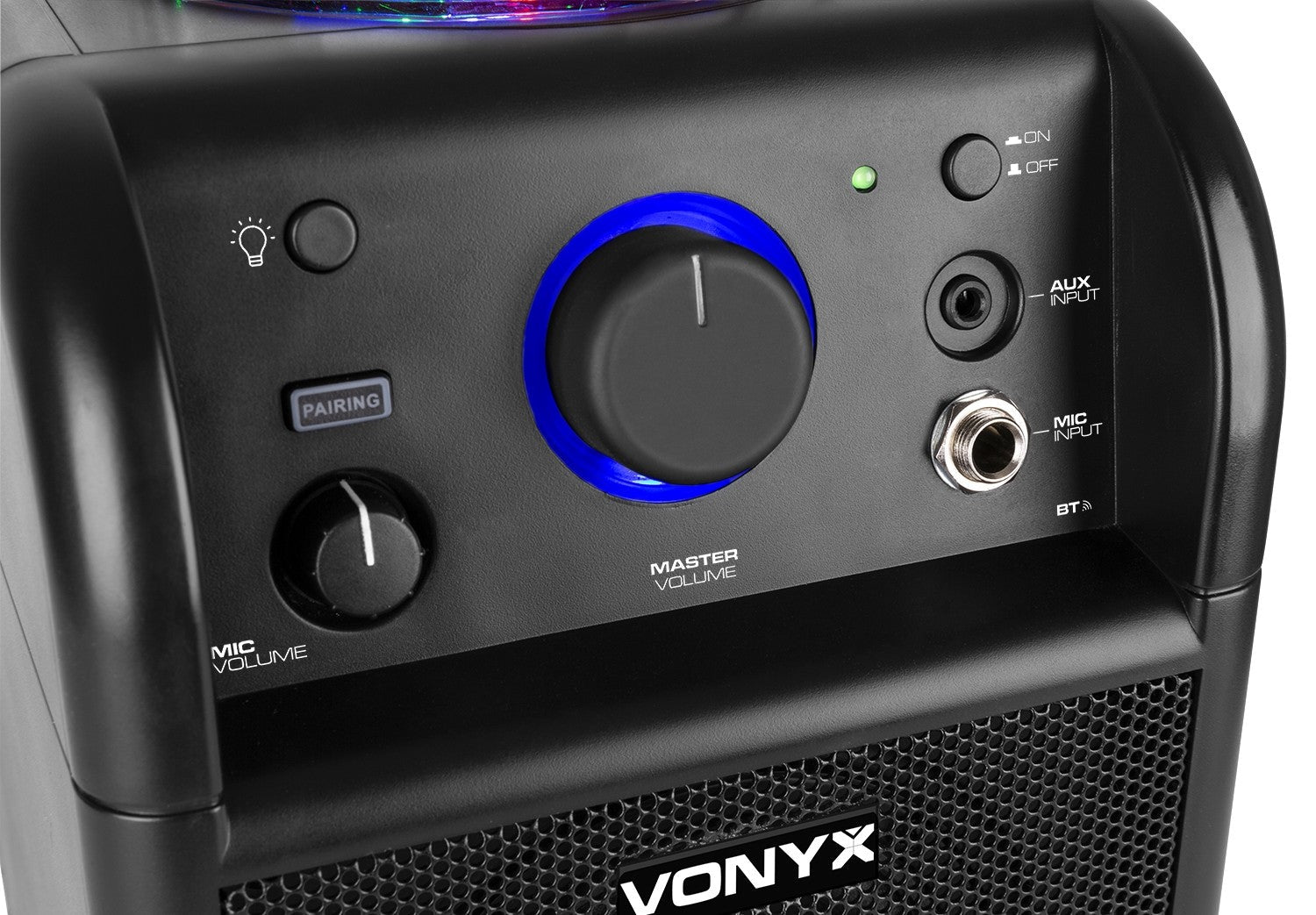 Vonyx SBS50B BT - Bafle Karaoke negro con bola LED - Tempo Shop