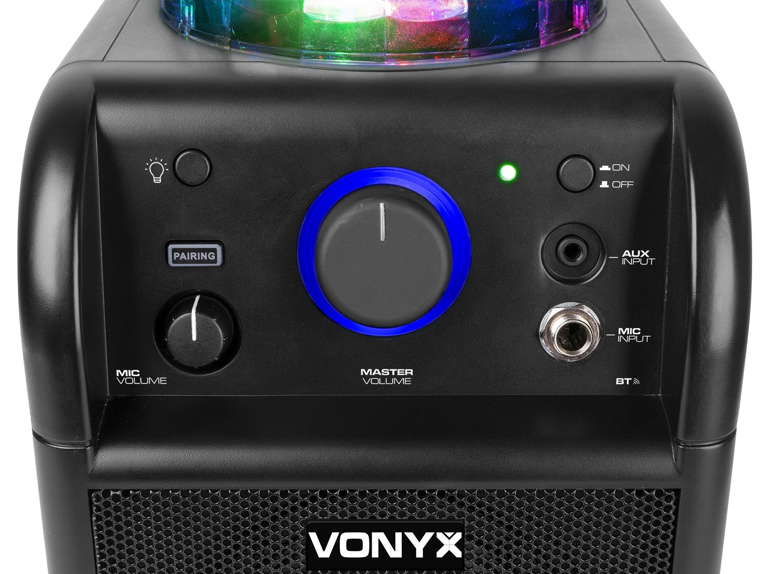 Vonyx SBS50B BT - Bafle Karaoke negro con bola LED - Tempo Shop