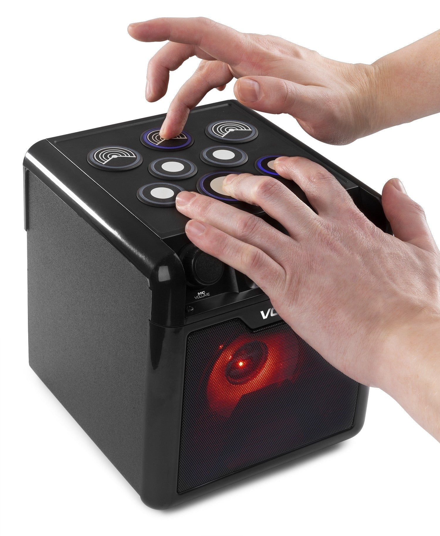 Vonyx SBS50B - DRUM - Set Karaoke negro con Drum Pads - Tempo Shop