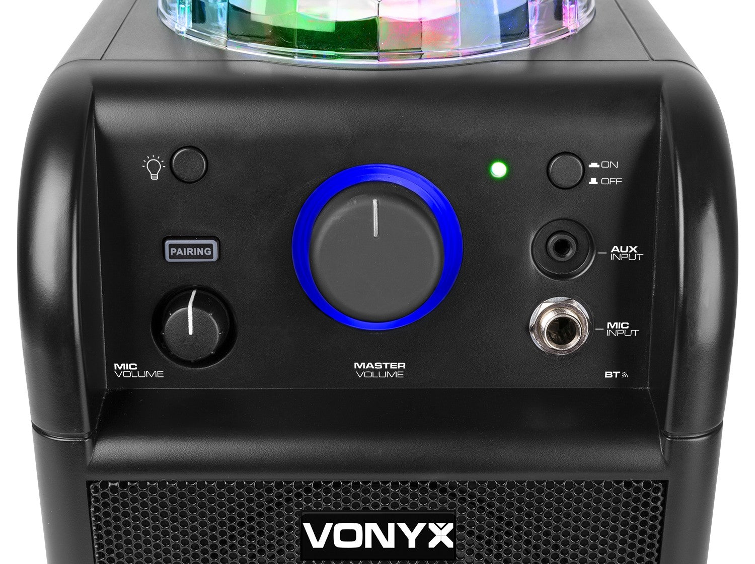 Vonyx SBS50B - PLUS - Conjunto Karaoke Negro con luces LED - Tempo Shop