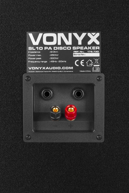 Vonyx SL10 - Caja acústica disco 10"/25cm 500W - Tempo Shop