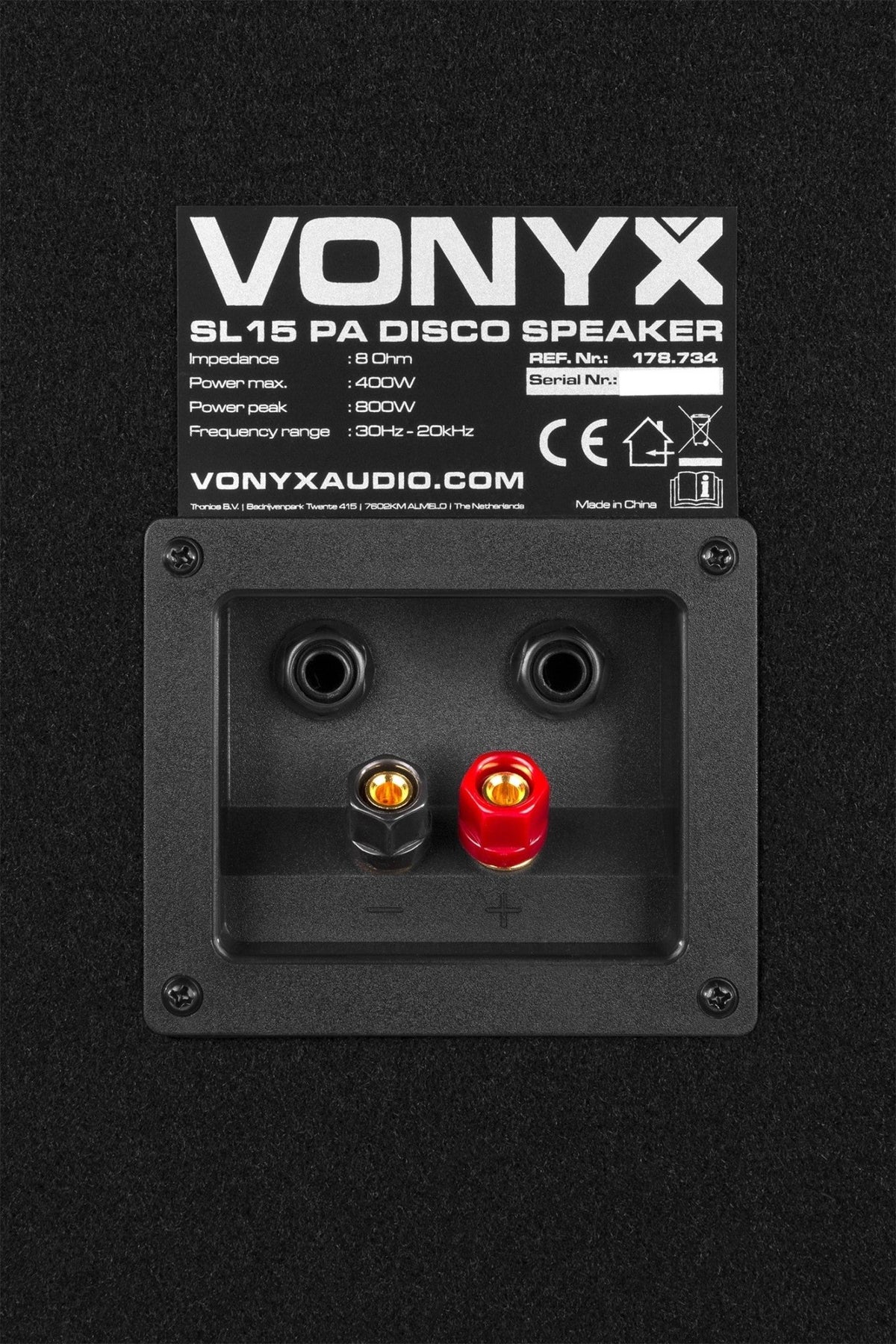 Vonyx SL15 - Caja acústica disco 15"/38cm 800W - Tempo Shop