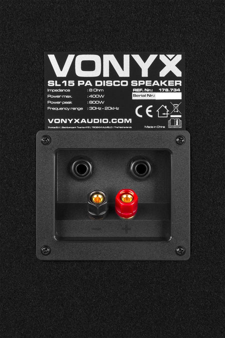 Vonyx SL15 - Caja acústica disco 15"/38cm 800W - Tempo Shop