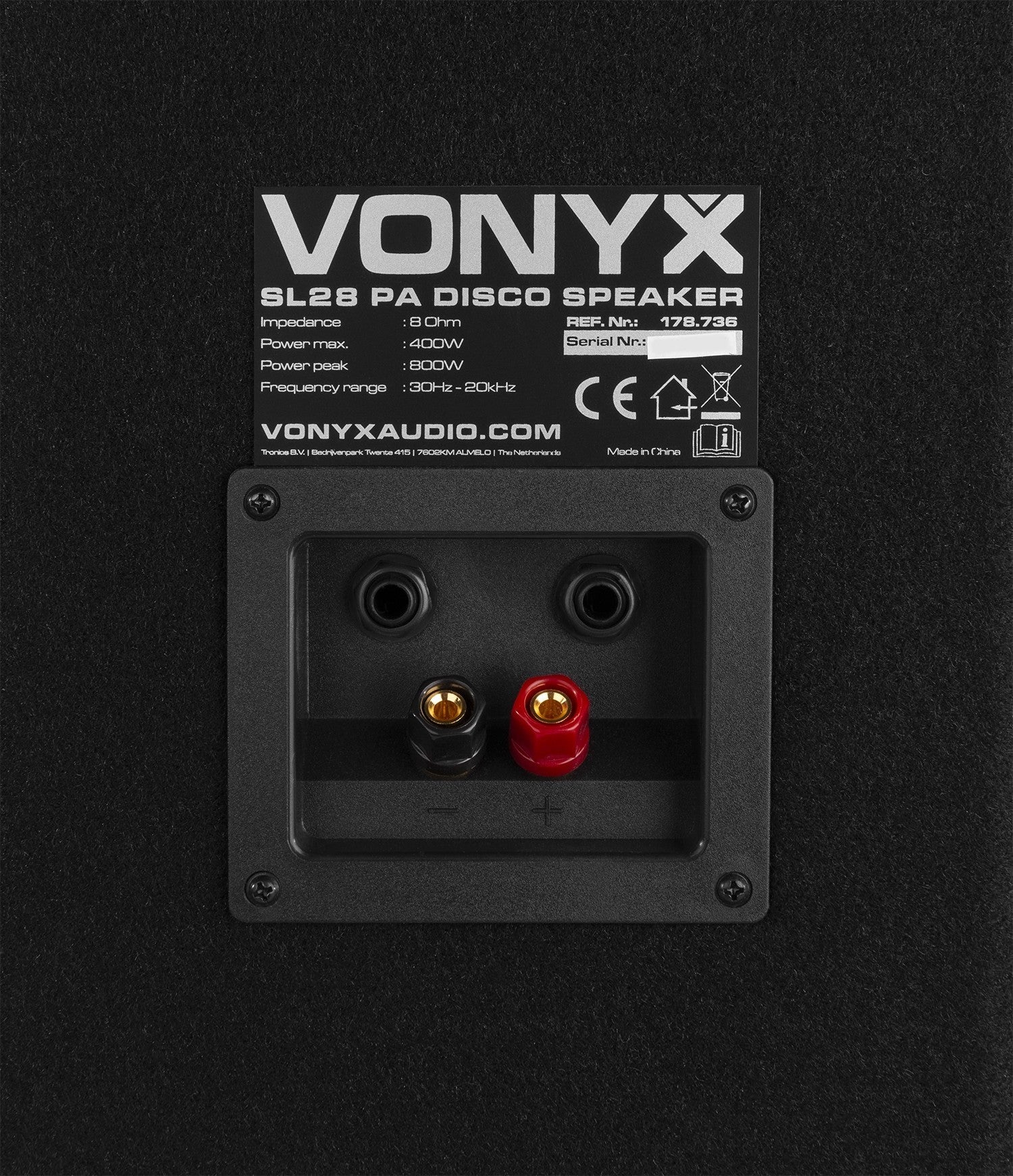 Vonyx SL28 - Caja acustica disco PA 2x 8"/20cm 800W - Tempo Shop