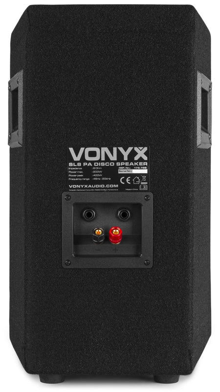 Vonyx SL8 - Caja acústica disco 8"/20cm 400W - Tempo Shop