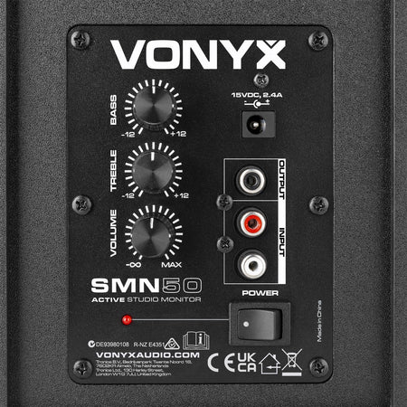 Vonyx SMN50B - Monitor Estudio Activo 5" Pareja - Tempo Shop