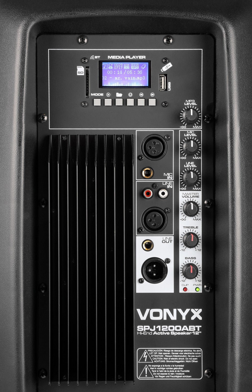 Vonyx SPJ - 1200ABT - MP3 Bafle Activo Hi - End BT 12" 600W - Tempo Shop