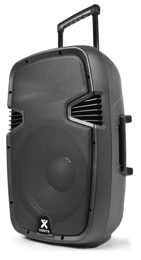 Vonyx SPJ - PA912 - Bafle Móvil activo ABS 12" 2 micros UHF/USB/MP3 - Tempo Shop