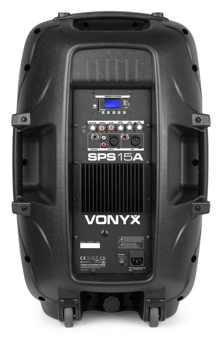 Vonyx SPS15A - Kit de altavoz 15” active con Mp3 y trípode - Tempo Shop