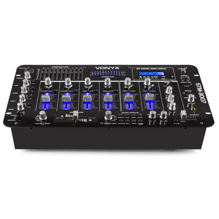 Vonyx STM - 3007 - Mezclador 6 Canales SD/USB/MP3/LED/BT 19" - Tempo Shop