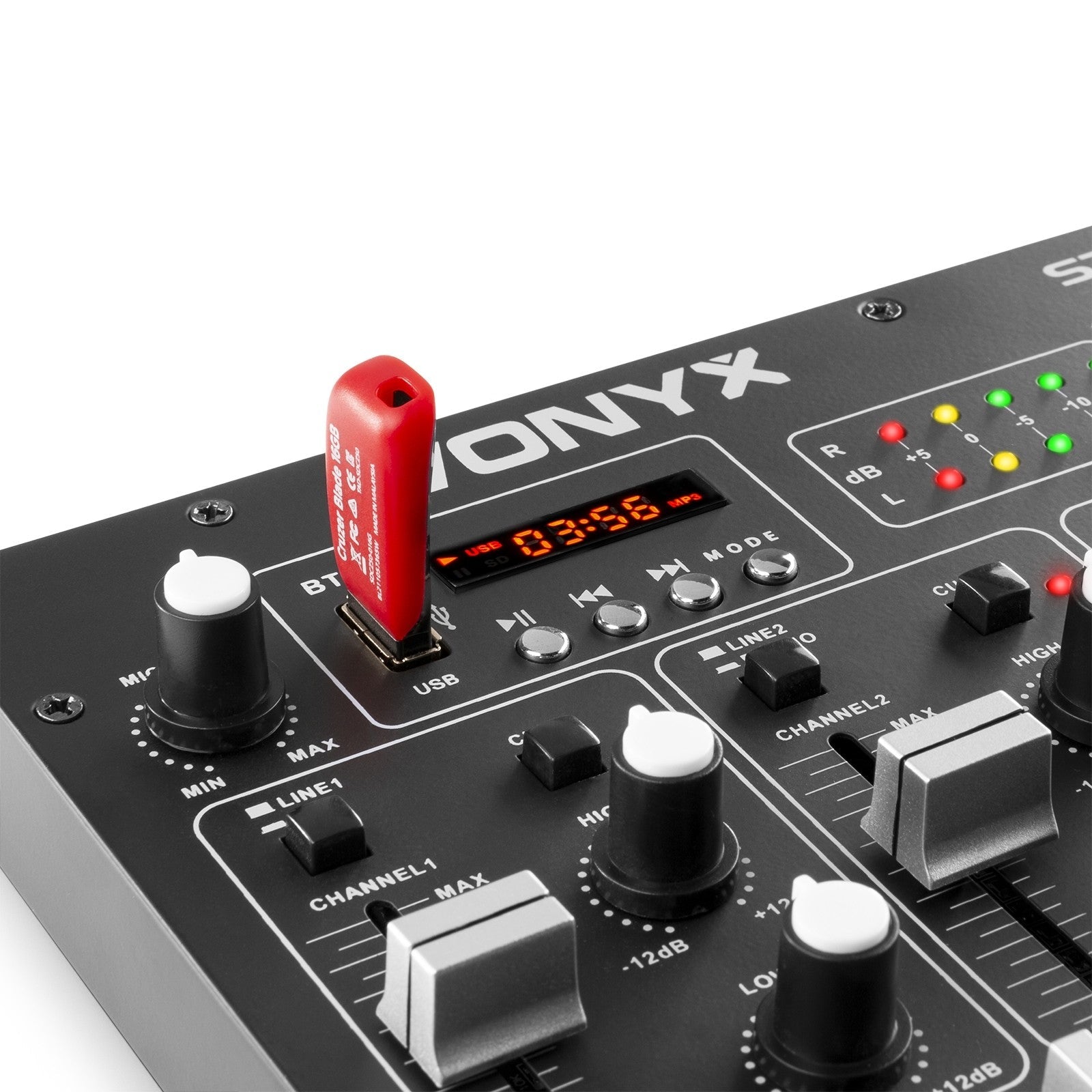 Vonyx STM2290 - Mezclador de 6 Canales con Efectos USB/MP3/BT - Tempo Shop