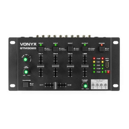Vonyx STM3025 - Mezclador 7 canales USB MP3 BT - Tempo Shop