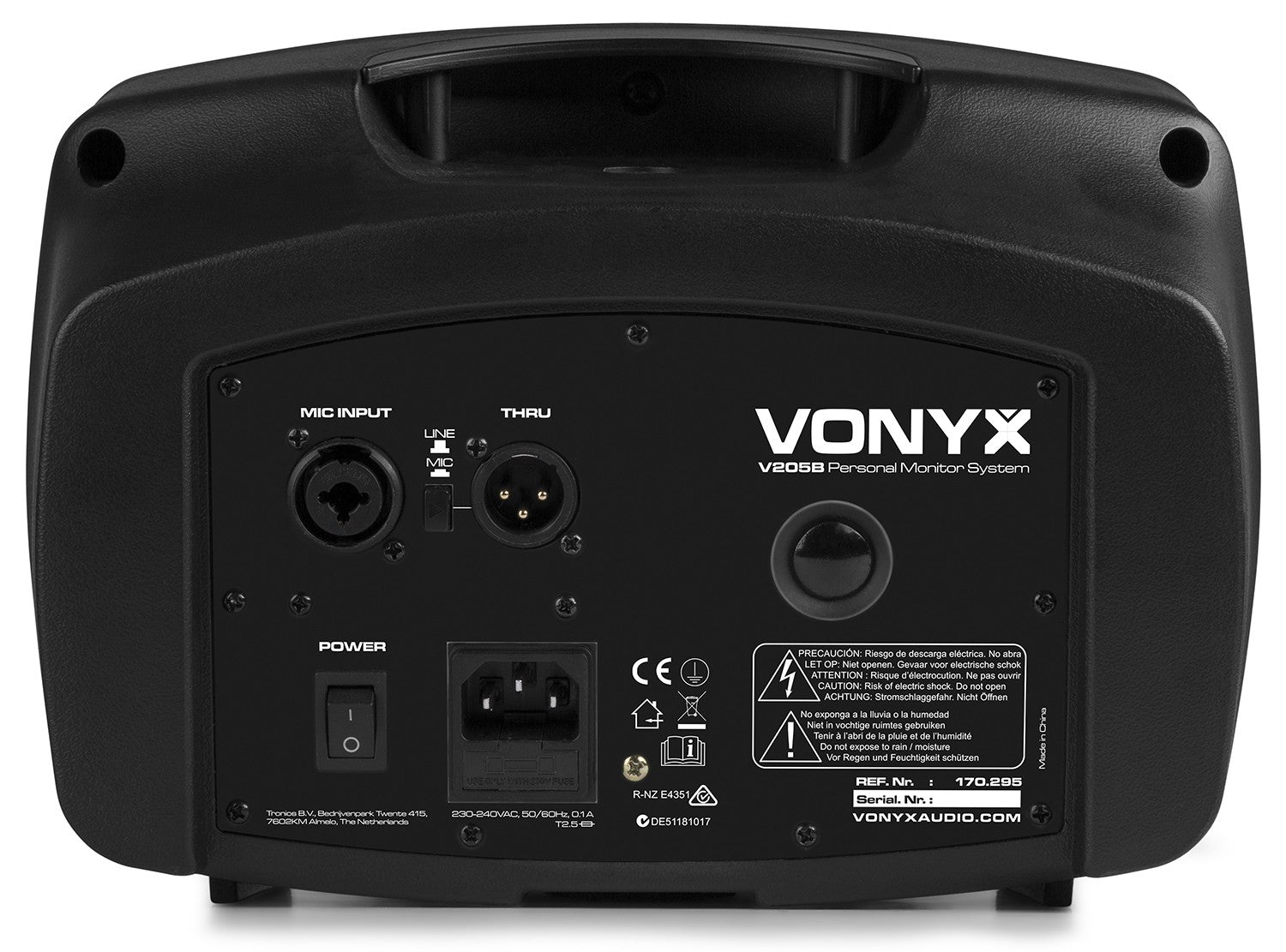 Vonyx V205B - Monitor Personal PA con BT/USB - Tempo Shop