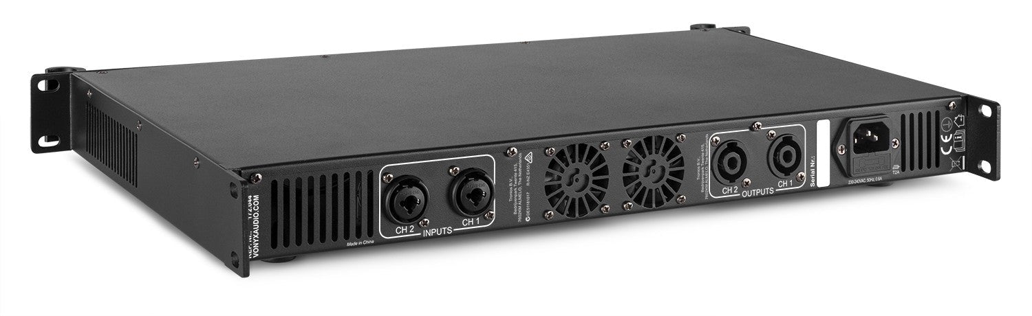 Vonyx VDA500 - Amplificador PA 1U 2x 250W - Tempo Shop