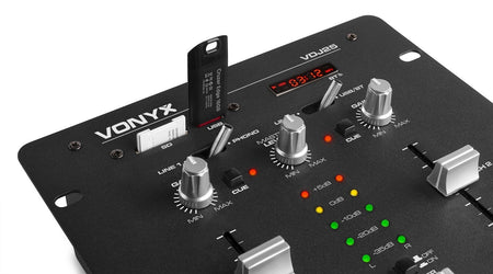 Vonyx VDJ25 - Amplificador con mezclador 2 canales - Tempo Shop