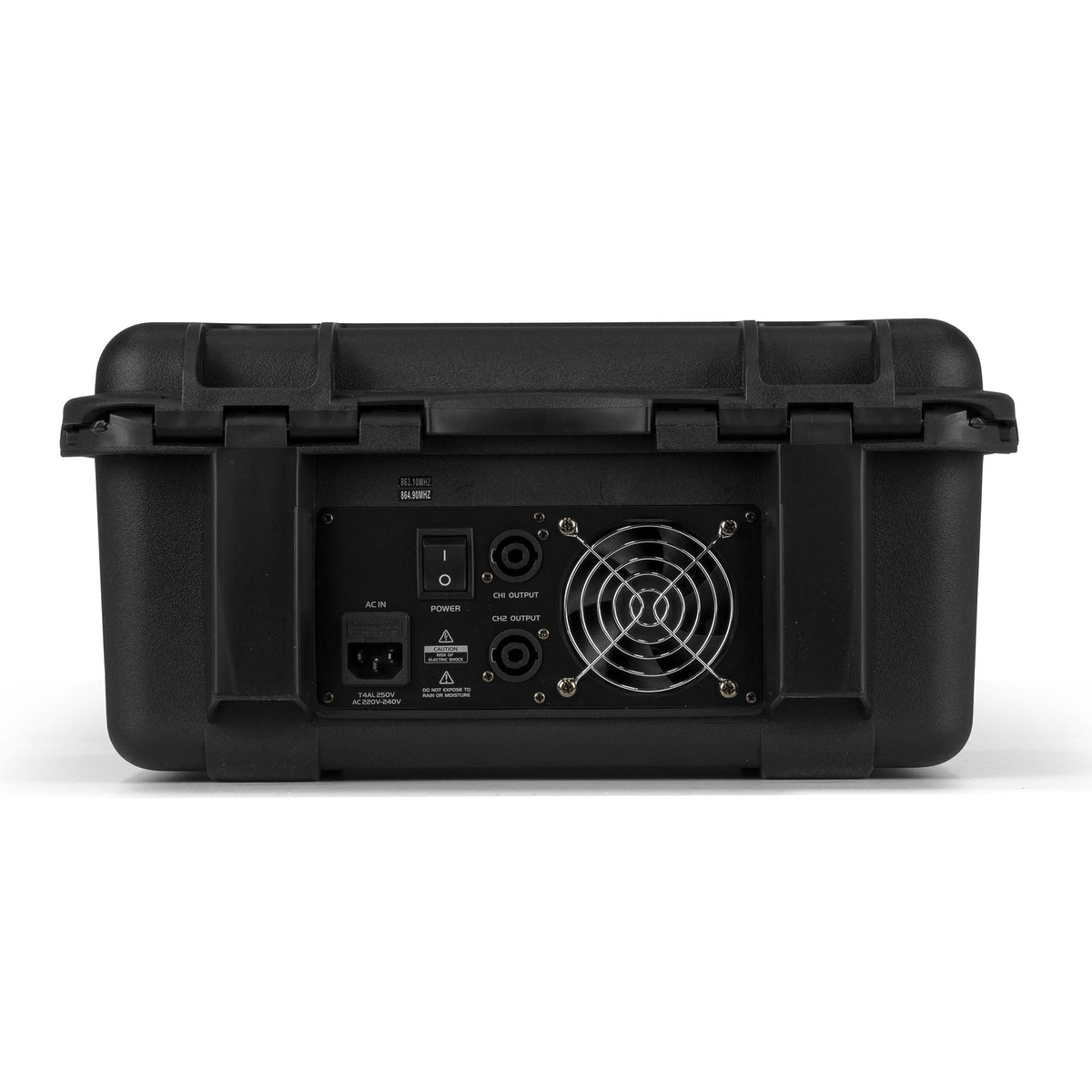 Vonyx VMA106 - Mezclador amplificado de 6Ch en maleta ABS con 2 micros inalámbricos UHF - Tempo Shop