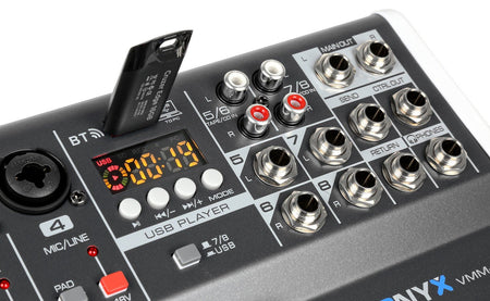 Vonyx VMM - K802 - Mezclador de directo 8 canales con DSP - Tempo Shop