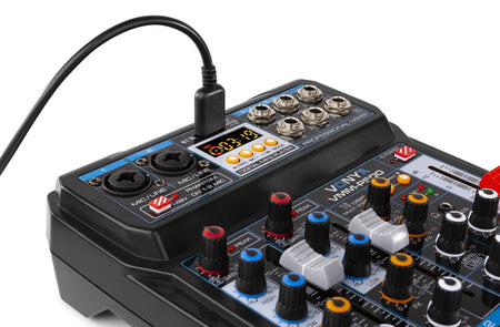 Vonyx VMM - P500 - Mezclador Directo 4 Canales con DSP, USB y reproductor MP3/BT - Tempo Shop