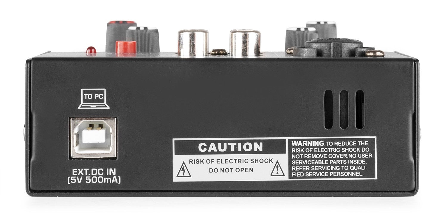 Vonyx VMM201 - Mezclador 2 canales con USB Audio Interface - Tempo Shop