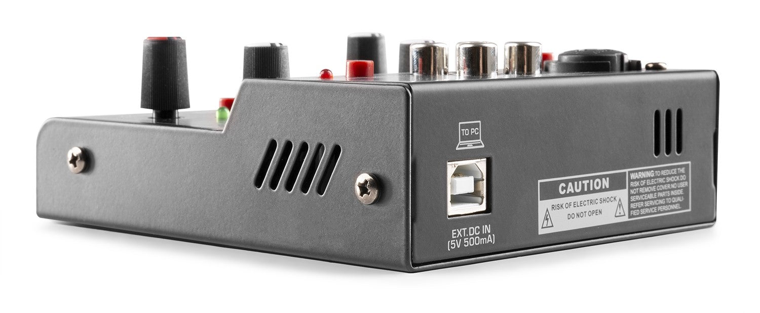 Vonyx VMM201 - Mezclador 2 canales con USB Audio Interface - Tempo Shop