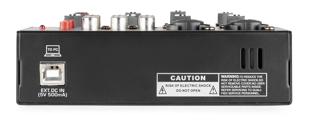 Vonyx VMM401 - Mezclador 4 canales con USB Audio Interface - Tempo Shop