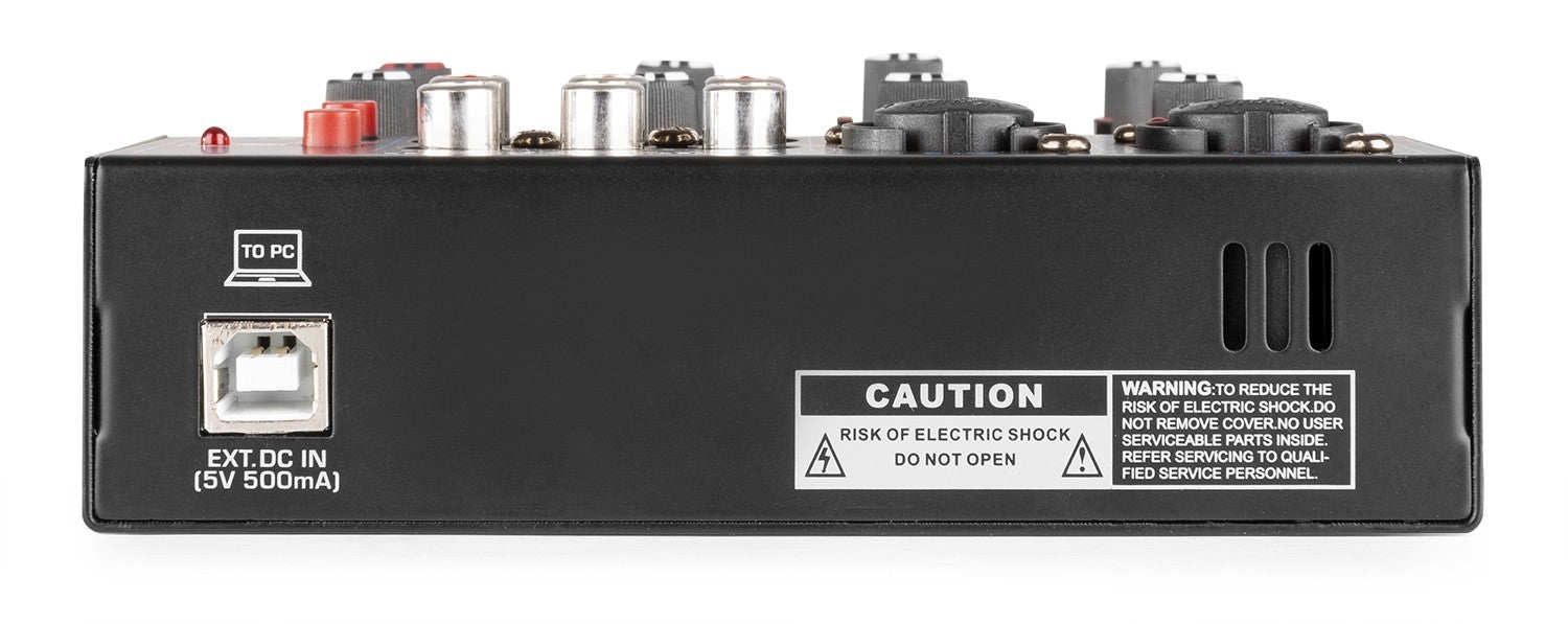 Vonyx VMM401 - Mezclador 4 canales con USB Audio Interface - Tempo Shop