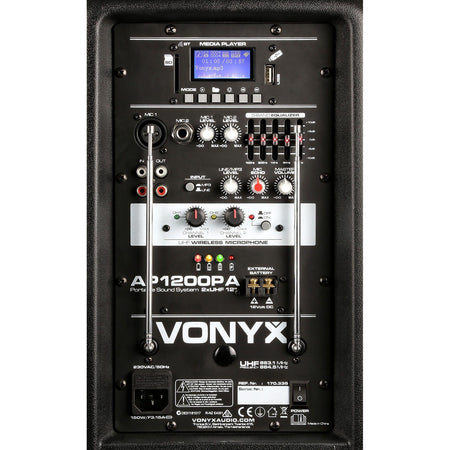Vonyx AP1200PA - Bafle Portátil 12" - Tempo Shop