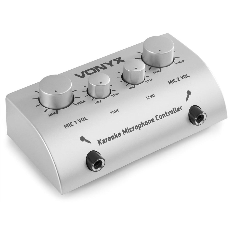 Vonyx AV430 - Controlador micrófonos Karaoke Plata - Tempo Shop