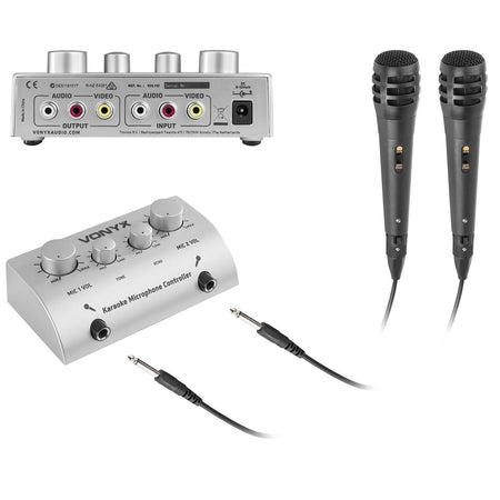 Vonyx AV430 - Controlador micrófonos Karaoke Plata - Tempo Shop