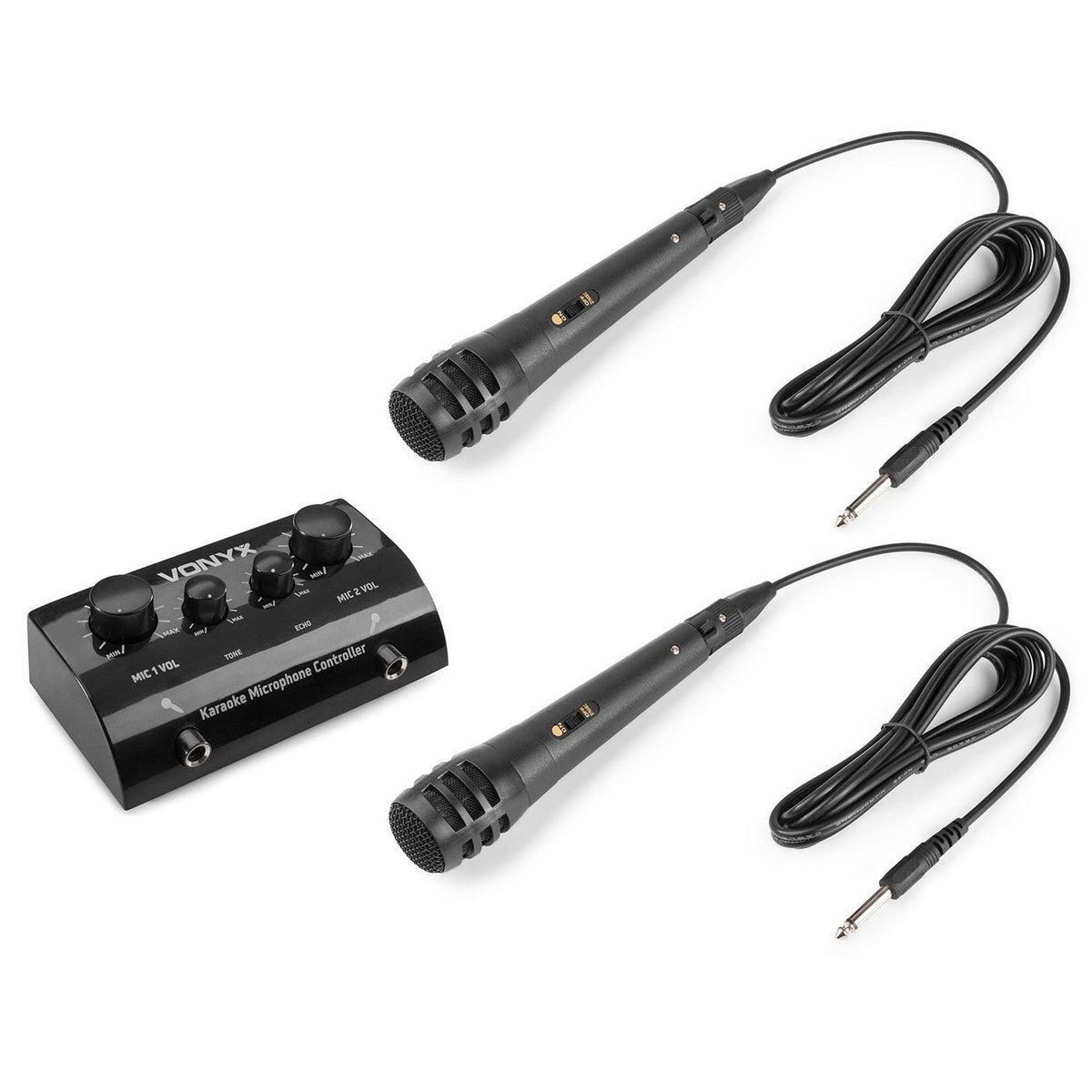 Vonyx AV430B - Controlador micrófonos Karaoke Negro - Tempo Shop