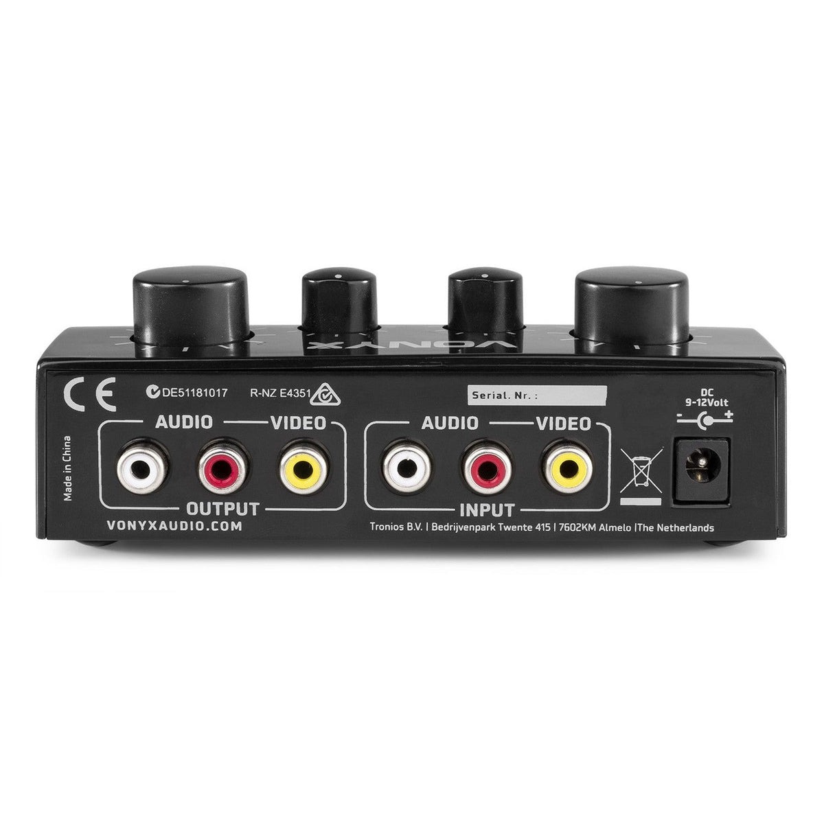 Vonyx AV430B - Controlador micrófonos Karaoke Negro - Tempo Shop