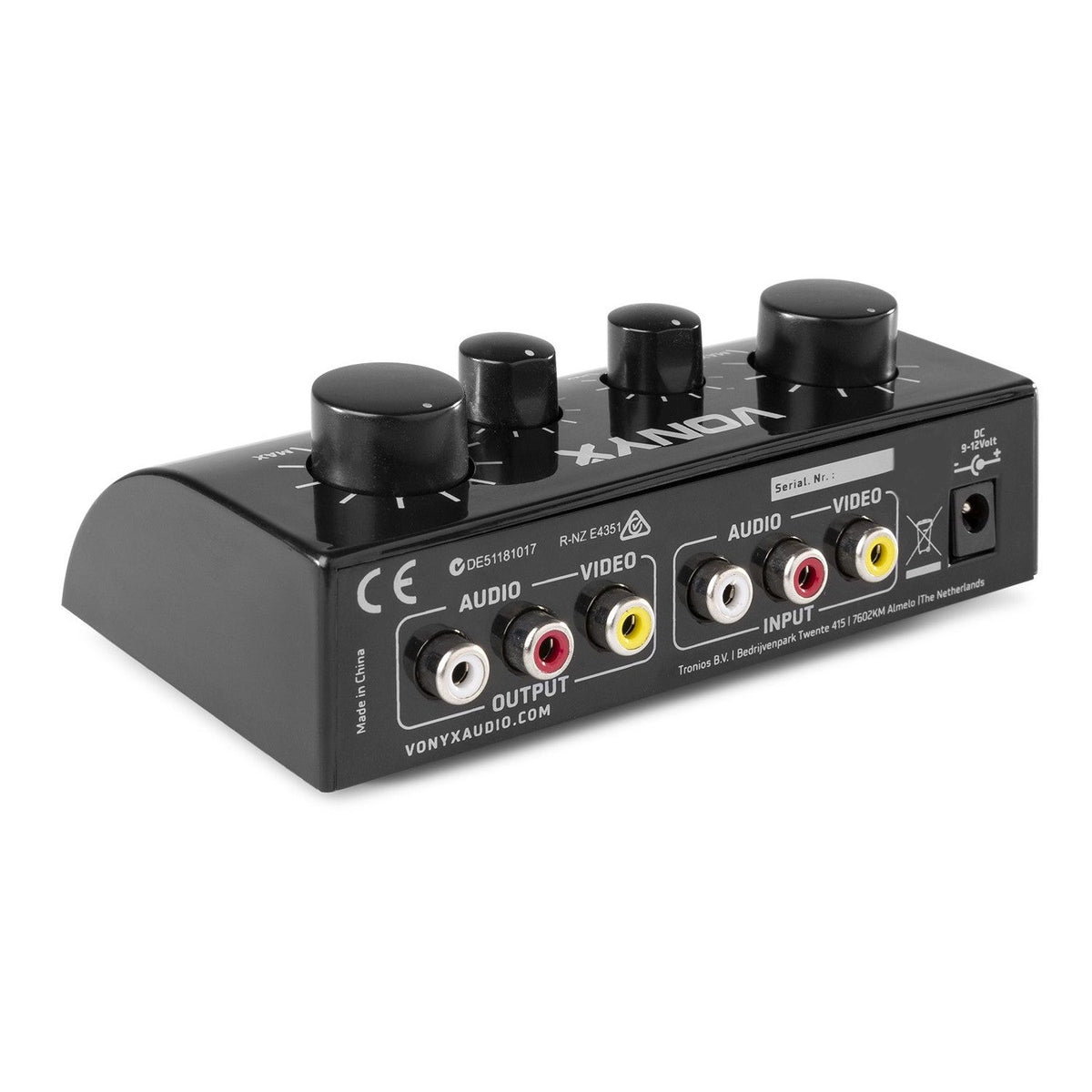 Vonyx AV430B - Controlador micrófonos Karaoke Negro - Tempo Shop