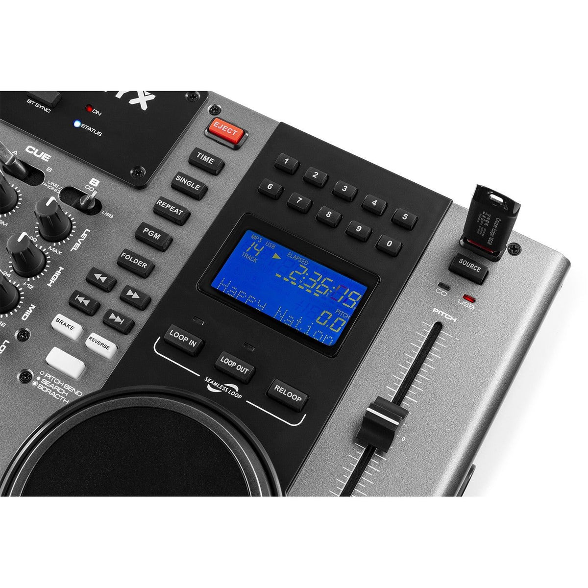 Vonyx CDJ450 - Doble reproductor mezclador sobremesa CD/MP3/USB con BT - Tempo Shop