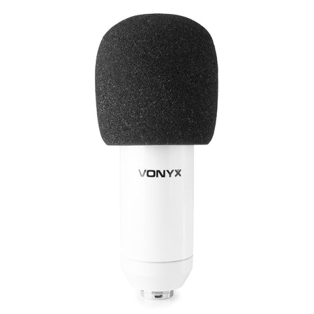 Vonyx CM300W - Micrófono de estudio USB Blanco - Tempo Shop
