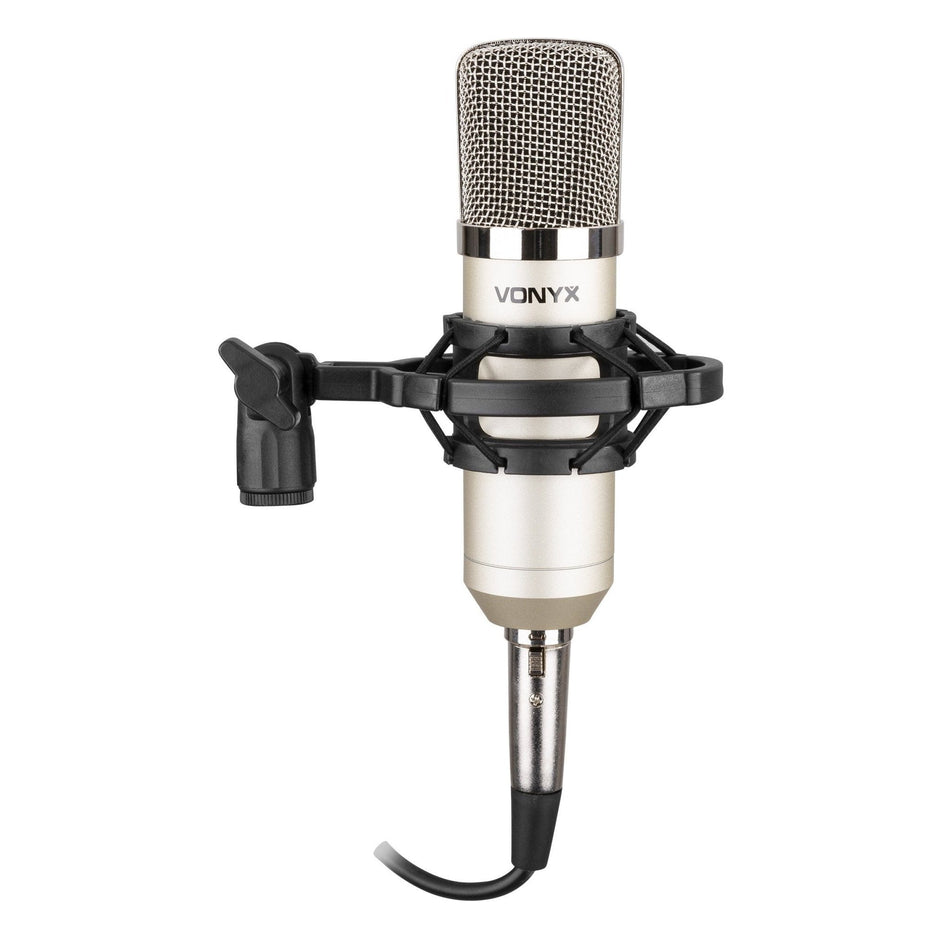 Vonyx CM400 - Micrófono de estudio de condensador plata - Tempo Shop