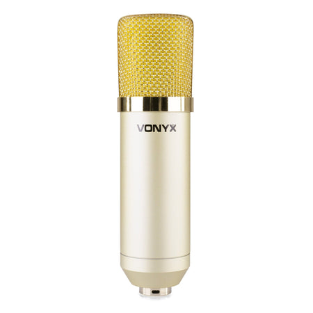 Vonyx CM400C - Micrófono de estudio de condensador Champán - Tempo Shop