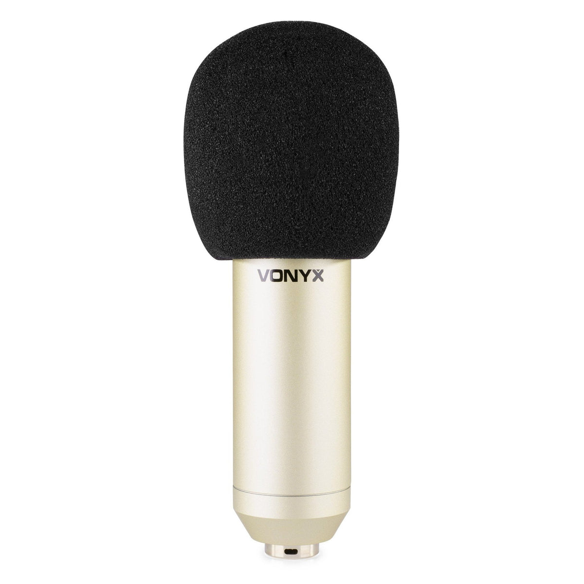 Vonyx CM400C - Micrófono de estudio de condensador Champán - Tempo Shop
