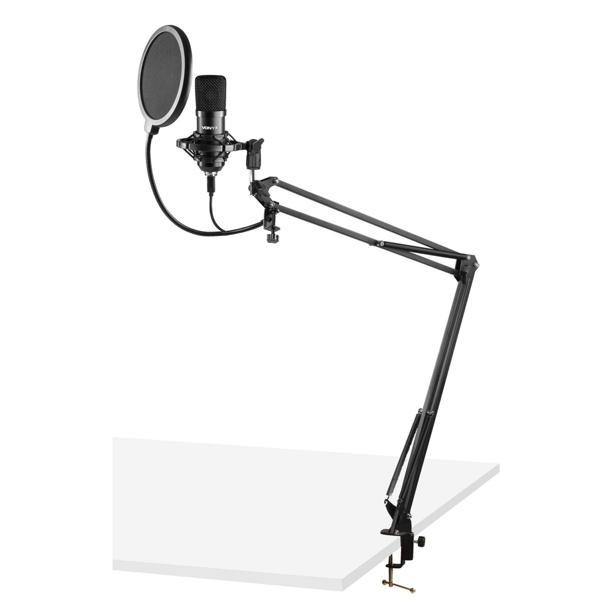 Vonyx CMS300B - Micrófono de estudio Set USB Negro - Tempo Shop