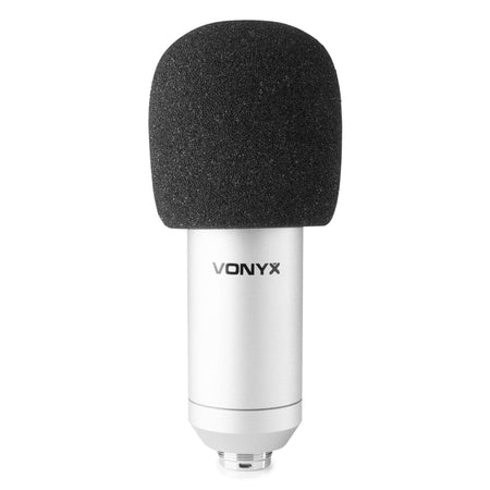 Vonyx CMS300S - Micrófono de estudio Set USB Plata - Tempo Shop