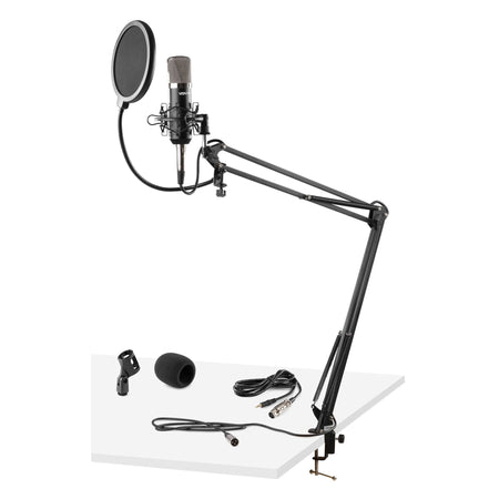 Vonyx CMS400 - Conjunto Estudio / Micro de condensador con soporte y paravientos - Tempo Shop