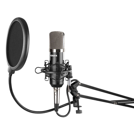 Vonyx CMS400 - Conjunto Estudio / Micro de condensador con soporte y paravientos - Tempo Shop