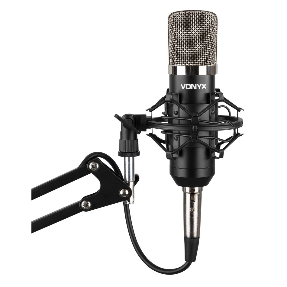 Vonyx CMS400 - Conjunto Estudio / Micro de condensador con soporte y paravientos - Tempo Shop