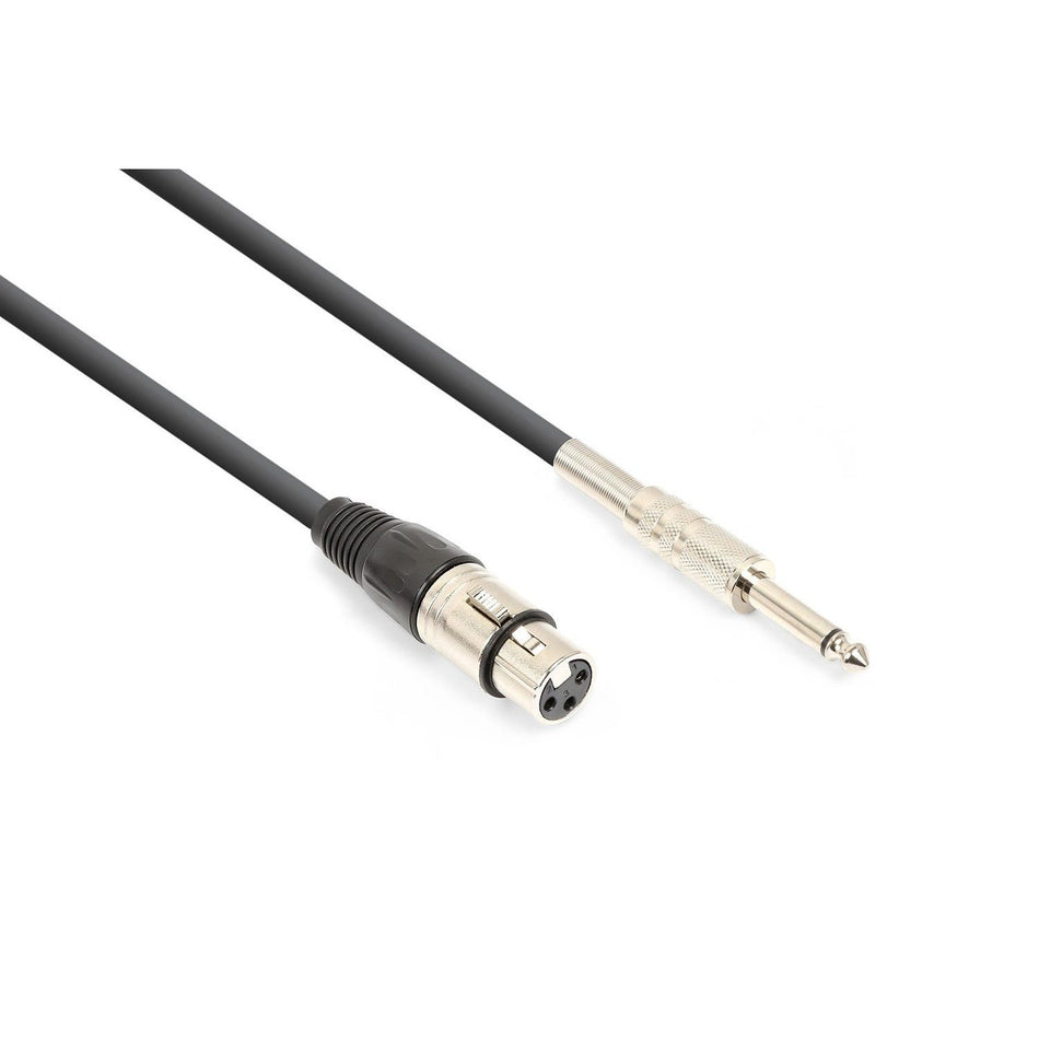 Vonyx CX314 - 3 - Cable XLR Hembra - Jack 6.3 Mono (3m) - Tempo Shop