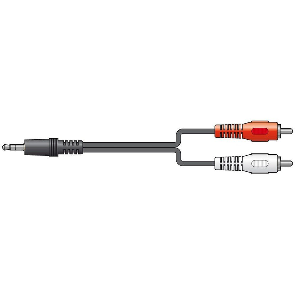 Vonyx CX405 - 1 - Jack estéreo 3,5 - 2 x Macho RCA, 1.2m - Tempo Shop