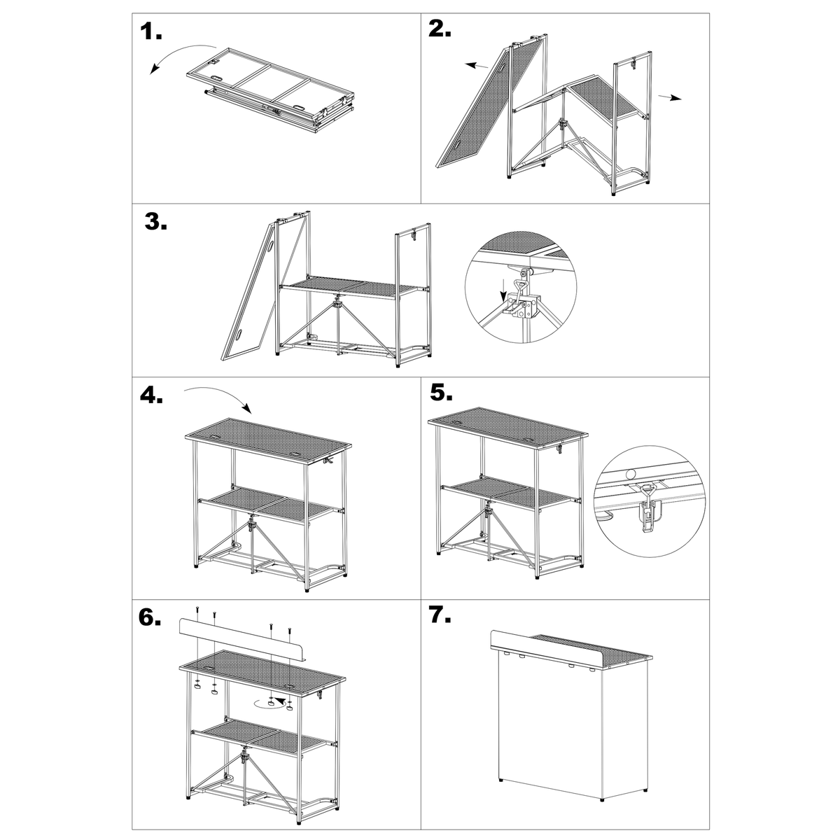 Vonyx DBF105 - Cabina DJ plegable Pro Quick ligera - Tempo Shop