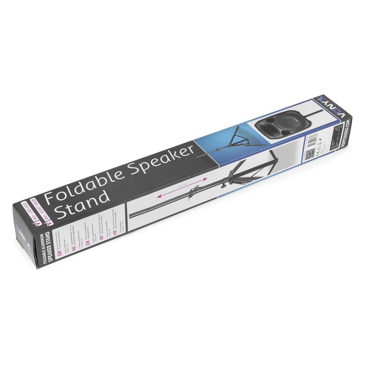 Vonyx LS01 - Soporte de altavoz negro - Tempo Shop
