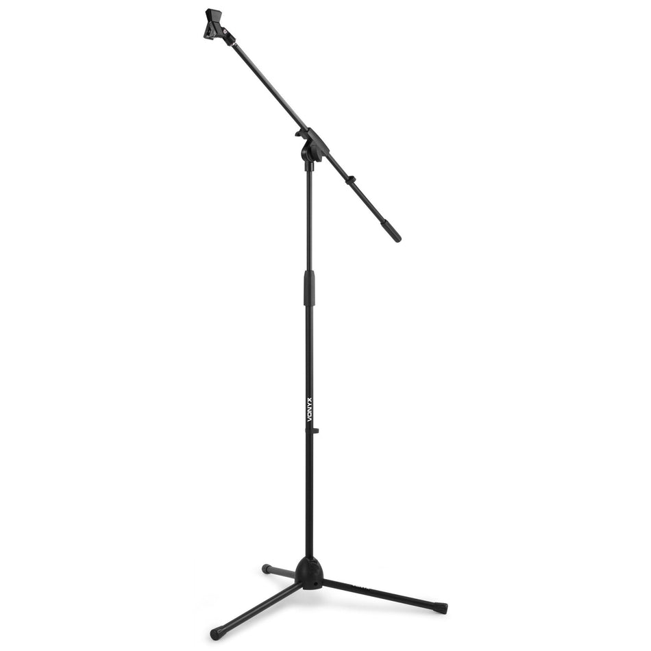 Vonyx MS10 - Pie de micrófono con pértiga, altura 1.6m, negro - Tempo Shop