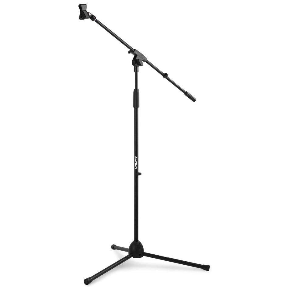Vonyx MS10 - Pie de micrófono con pértiga, altura 1.6m, negro - Tempo Shop