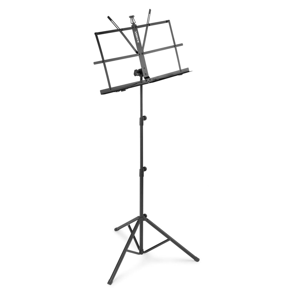 Vonyx MSS02 - Soporte de partituras plegable negro - Tempo Shop